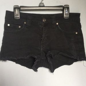 FOREVER21 Black Mid Rise Jean Shorts